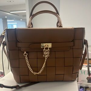Michael Kors Hamilton Weave Large Satchel! BRAND NEW AND NEVER USED!